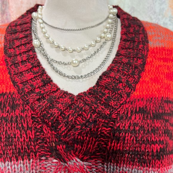 πDerek Heart Knitted Warm Long Sleeves Dress with Cable Pattern - Picture 4 of 14